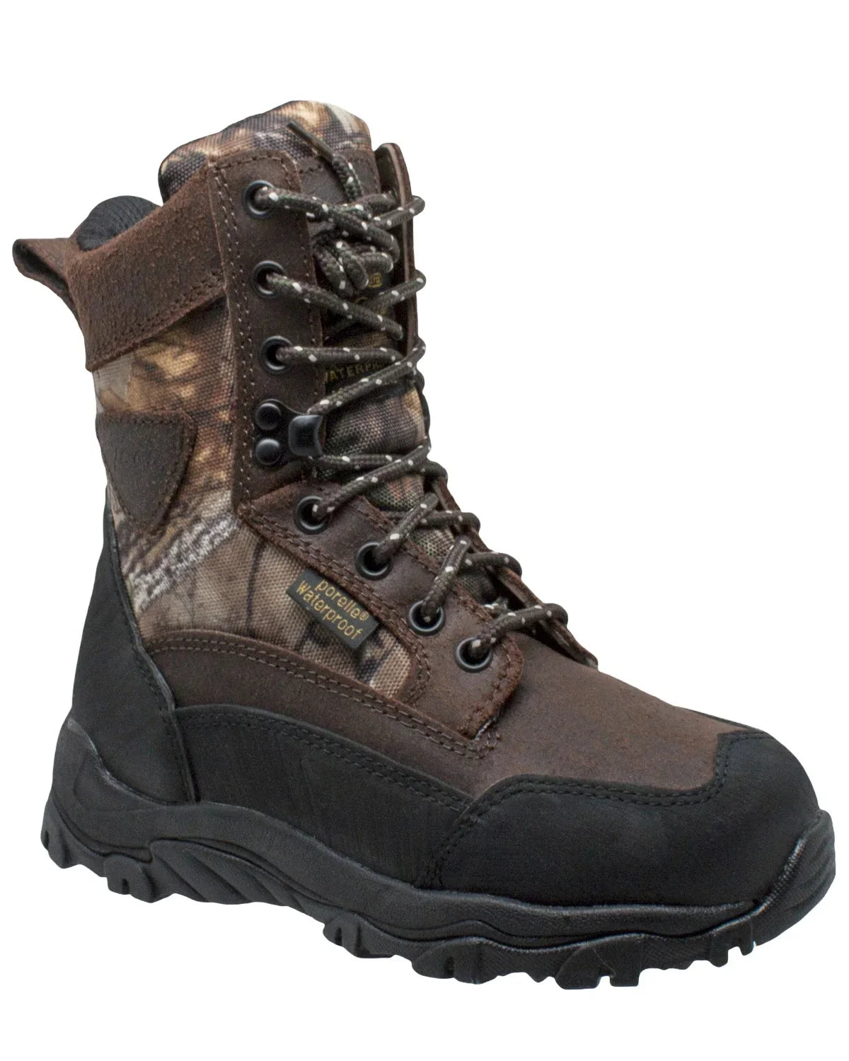 Childrens Waterproof AdTec Hiker Camping 8" Shoe (2 Camo Hiking Boot D) Hunting