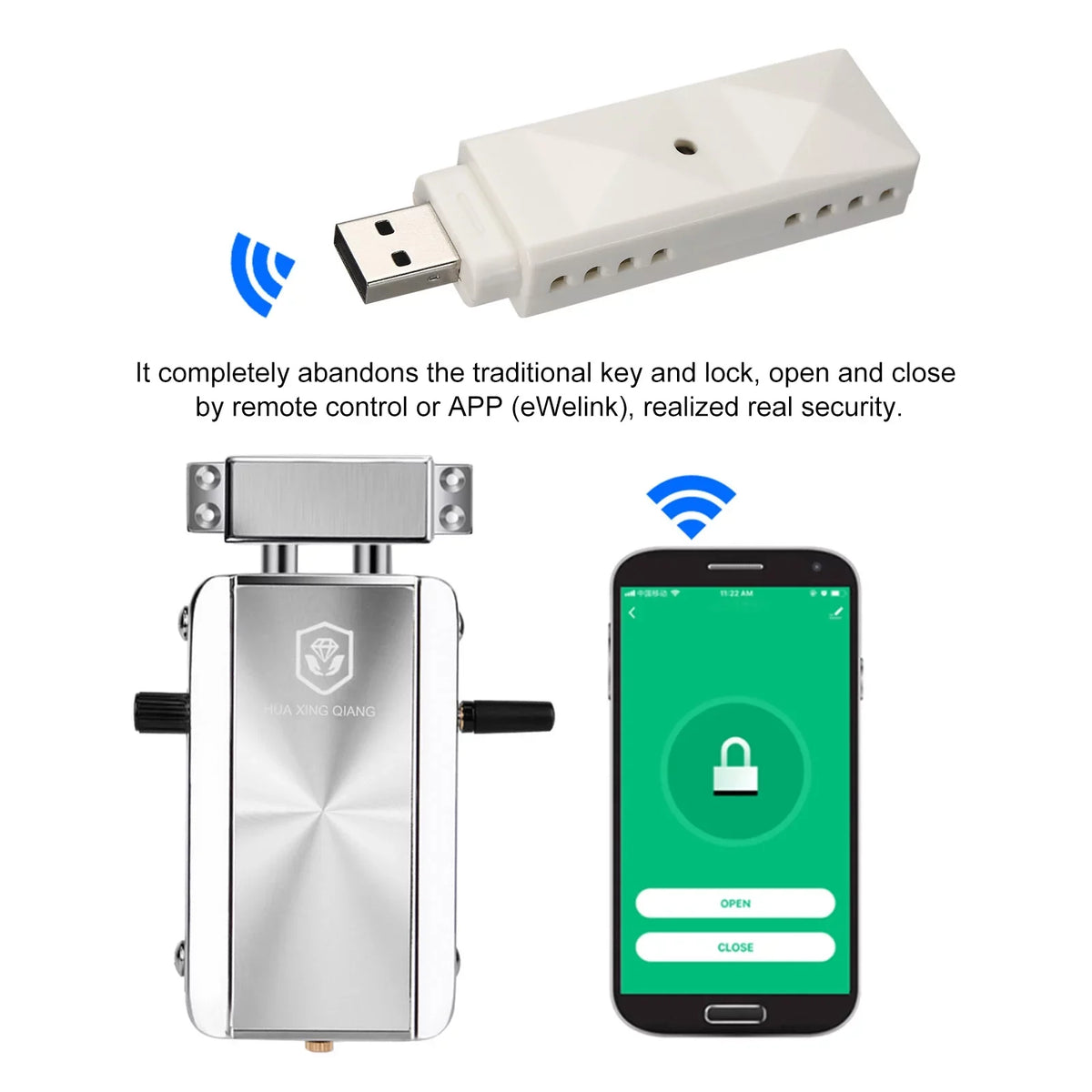Wifi Lock Lock Door Siuke Lock Deadbolt Less -theft Buzhi Ewelink Apartment Remote Remote Door Lock Keyless Remote Kit Lock,Deadbolt Simbae
