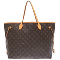 Used GM Louis Authenticated VUITTON M40157 Vuitton LOUIS Neverfull Tote Bag 0076 Monogram