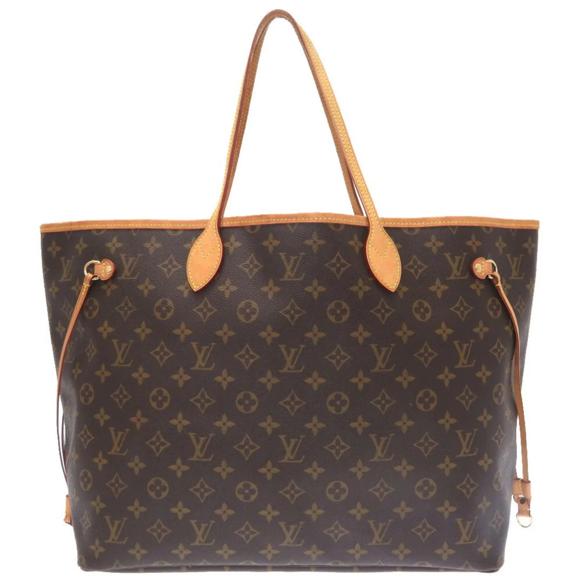 Used GM Louis Authenticated VUITTON M40157 Vuitton LOUIS Neverfull Tote Bag 0076 Monogram