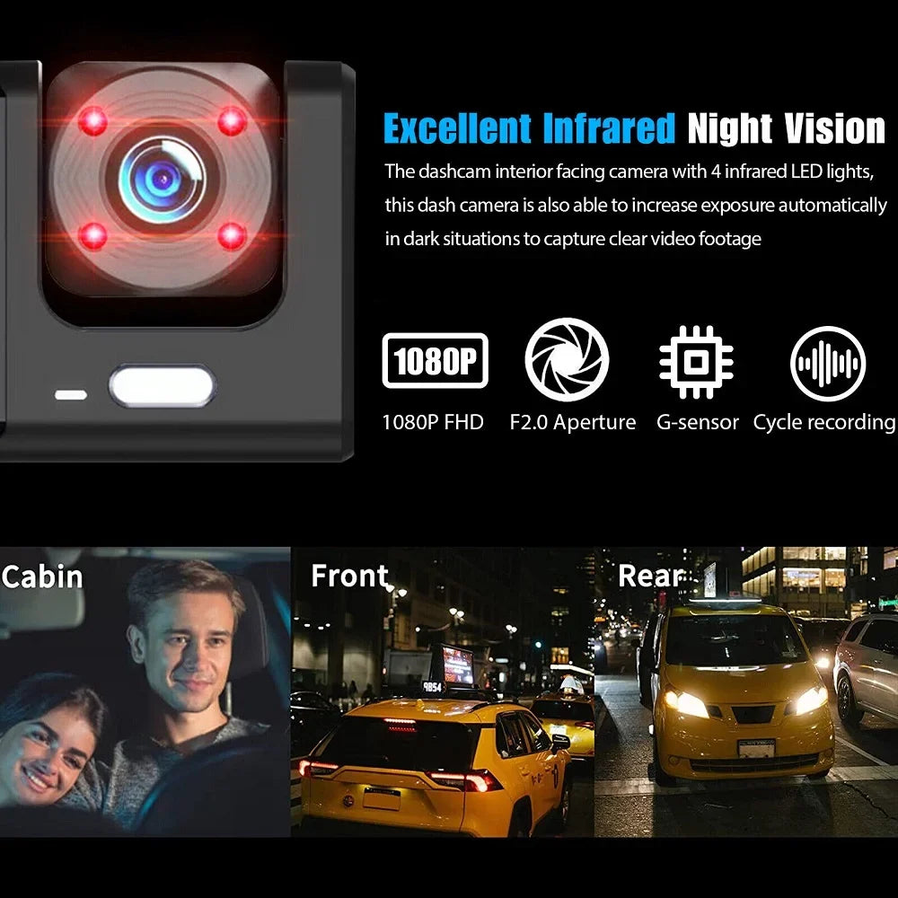 Camera 1080P Rear Lens Cam Recorder Front sensor Dash G Car New Dual Inside HD Video