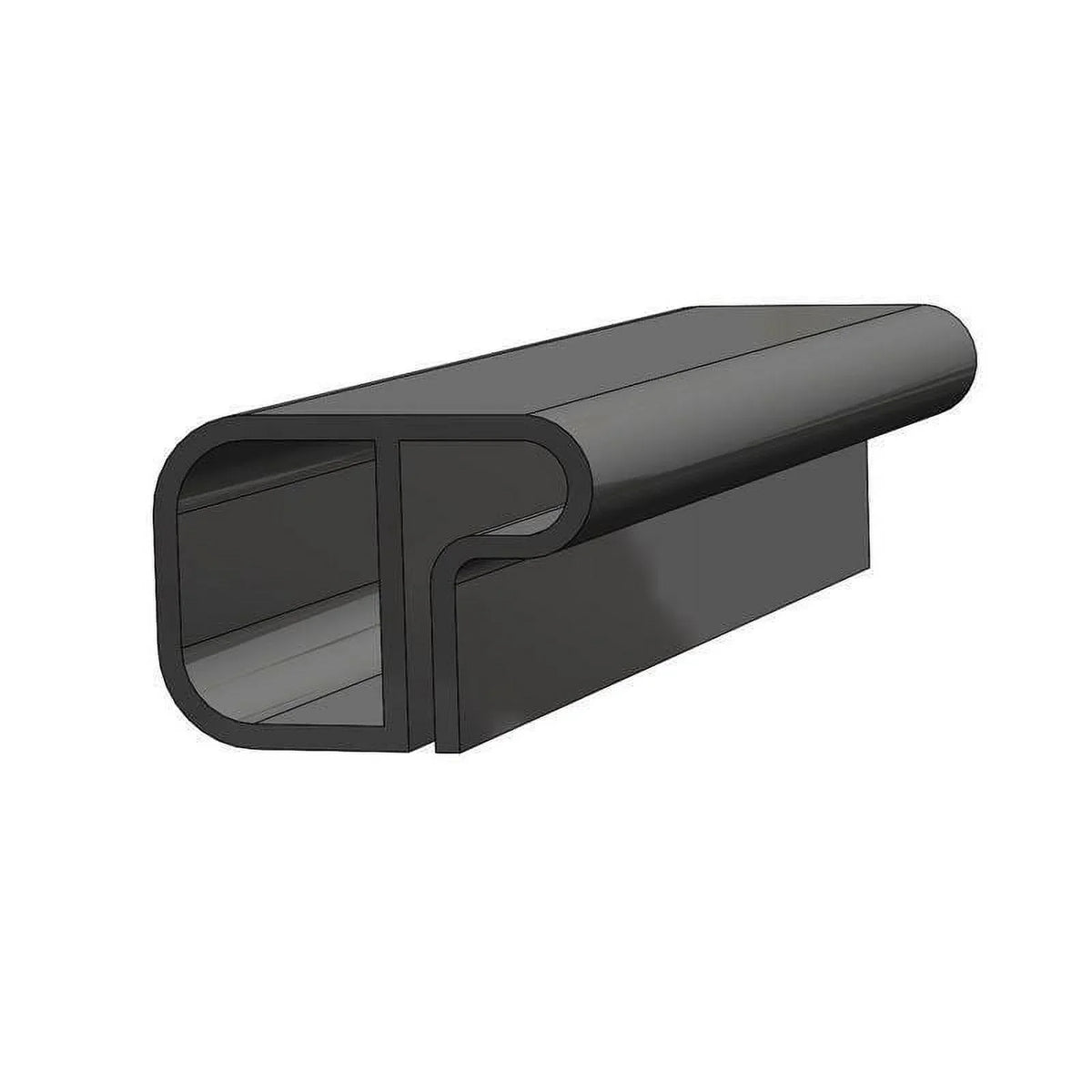 Rail, Taco Insert, Canoe 6"L Rub X 1-1/4"H Rail Black 1-3/4"W 16' V21-9140BKA166 X Marine