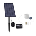 Plug-in 2W Aerator Uteam Pipe Solar Pond Aquarium Air Fish Bubble Pump for for Stones Pool Powered Tank Garden Ideal with