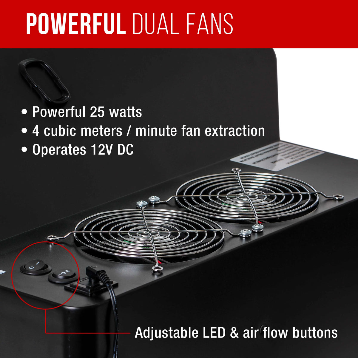 Hobby Dual Airbrush with Hose Extension (Extends Kit up to Spray Portable, 5.6 Lights, Feet) Booth Exhaust LED Fan,