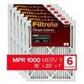 Air MPR (exact x Micro dimensions 15.69 0.81) Filtrete 16x20x1, Defense, 19.69 Allergen 1000, 6-Pack AC x Filter, Furnace