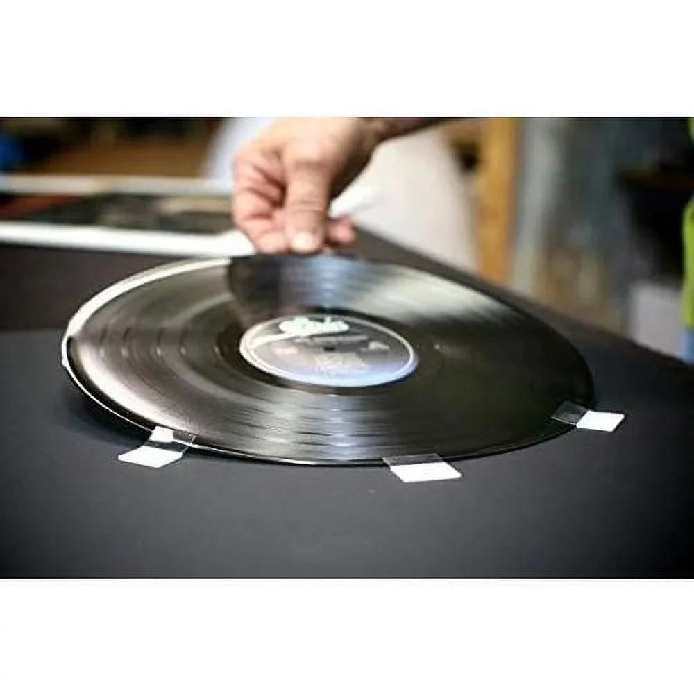 (Brushed Matting Record Frame Silver LP Frame) Picture Disc / Vinyl White 12" Display