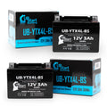 Quest Battery Factory (Can-Am) DS90, 3Ah, Replacement DS90F, UB-YTX4L-BS - 2-Pack Activated, Maintenance ATV Free, 90CC 12V, Bombardier 2008
