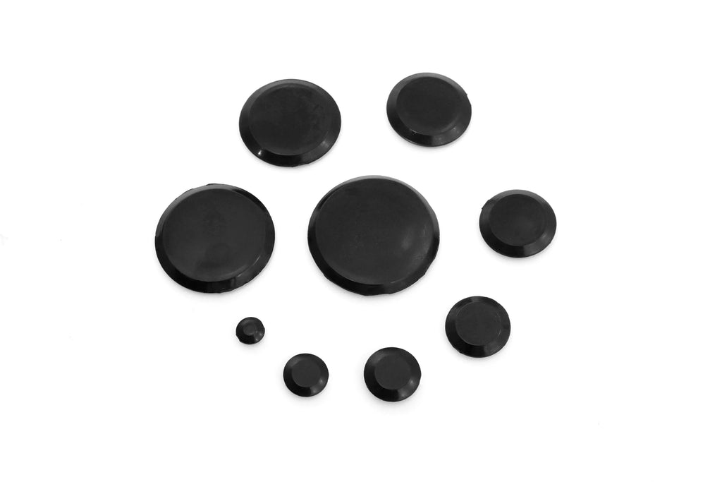Sizes 1-1/4, for Inch 1/2, Sheet Hole and 1-3/4 for 1-1/2, Plug Assorted Mount 1000 Piece Black 2 Red Auto 1, Body Holes and 3/8, Metal Auto Hound Assortment Flush 1/4, 3/4,