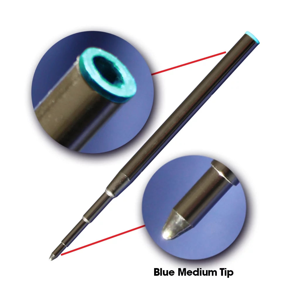 98 - Refill mm Ballpoint Long Blue 128214 - Montblanc / Measures in 24 Pen - for 3.875 Jaymo Replacement