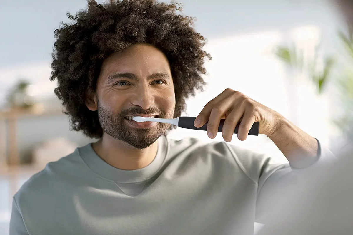 4100 Philips Sonicare Rechargeable Toothbrush, Toothbrush Black Sensor, Pressure Power with Electric