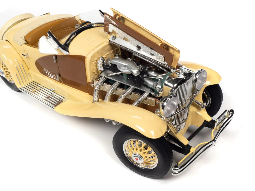 1935 World Model Chocolate Duesenberg Diecast 1/18 SSJ Car Gold Yukon Speedster by Brown and Auto