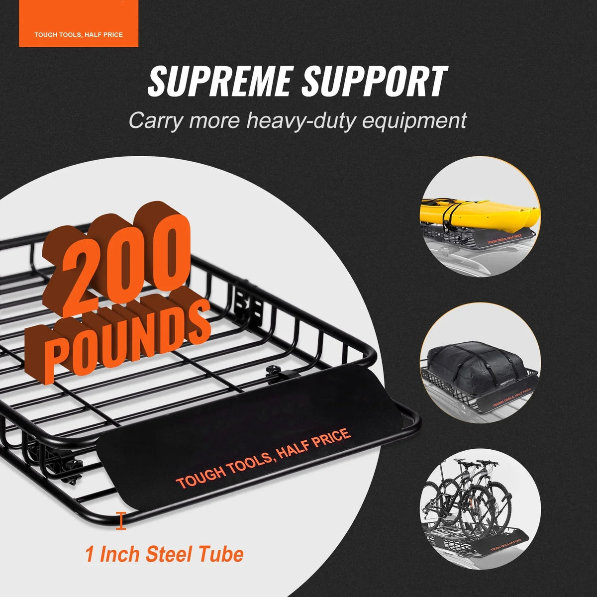 Capacity Truck Rack Car for BENTISM Holder Heavy Cargo 46"x36"x4.5" Duty LBS Basket Roof SUV 200 Top