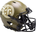 2022 Speed Olive Helmet, - Tennessee to Salute Titans Full Size Authentic Riddell Service Green