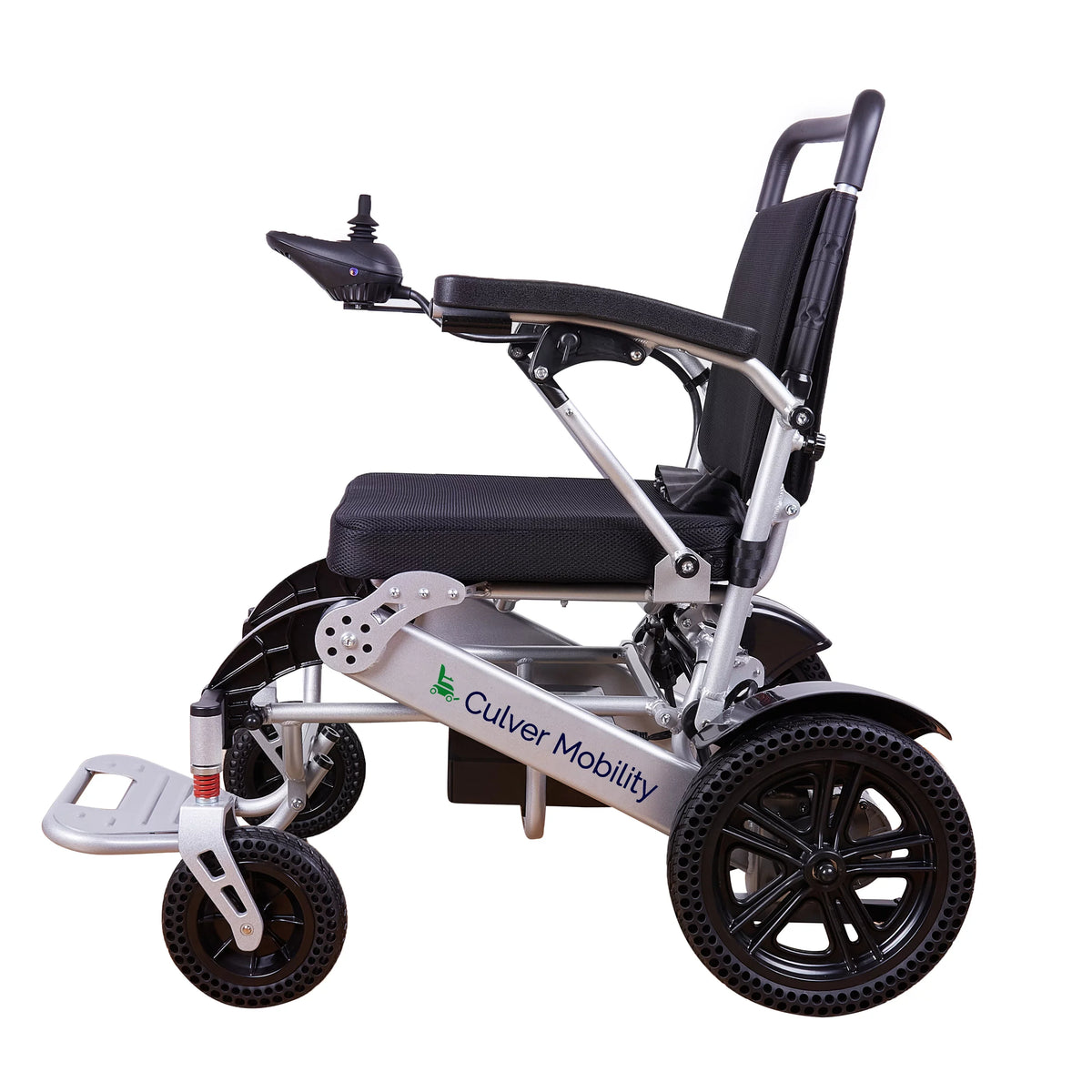 Alton Foldable Electric Wheelchairs Mobility 360lbs - Power miles - 500W SILVER 20 - Exclusive - Lightweight and