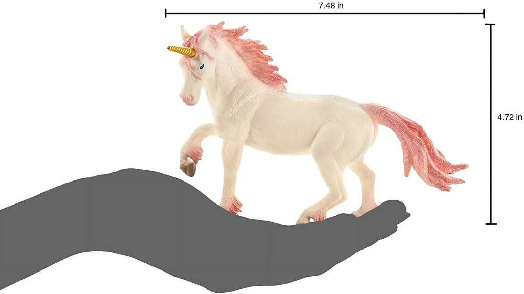 Figurine Realistic Fantasy Replica (Pink) Toy Unicorn MOJO Painted Hand