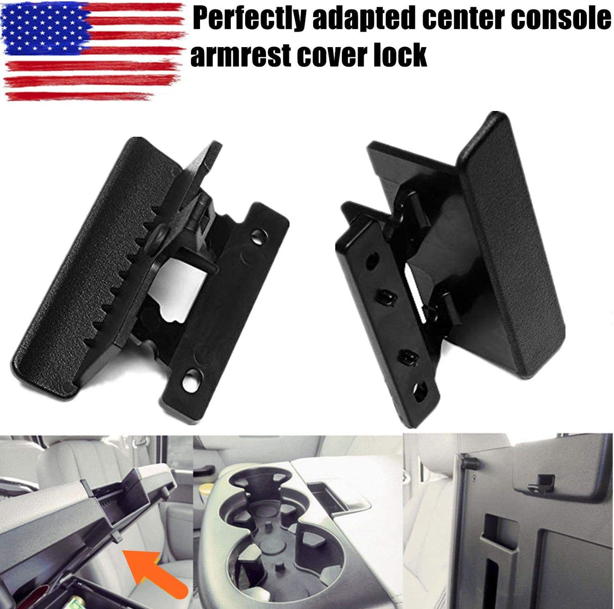07-14 Replacement ASOOLL Part Sierra, Avalanche, Console Latch, Yukon, Armrest Suburban, for Escalade-Perfect Suitable for 20864151, Silverado, 20864153, OEM Center Cover 20864154