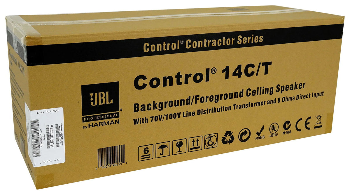 4" Amp For CONTROL In-Ceiling JBL Restaurant/Bar/Cafe Speakers+Receiver 6) 14C/T