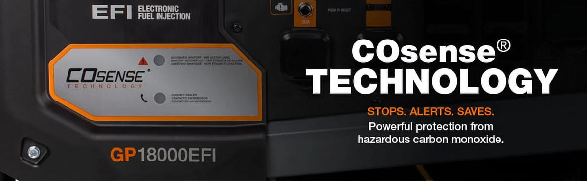 7706 Portable 49st Generac Powered GP18000EFI Generator- Gas