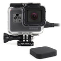 5 Transparent Case GoPro Protective Clear Camera 6 Needed Skeleton Side Open NOT for Lens Removal 7 Black Hero - Action - Housing