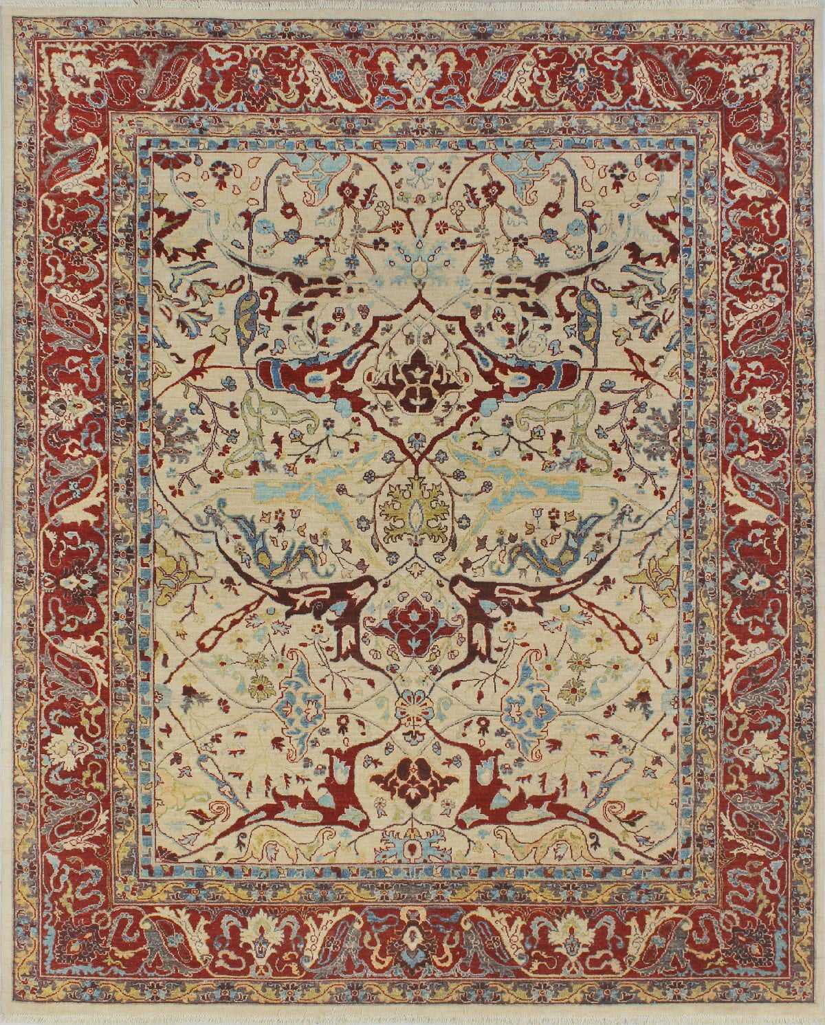 x 7'10" Quinton Rug, Aria 9'11" Ivory/Red