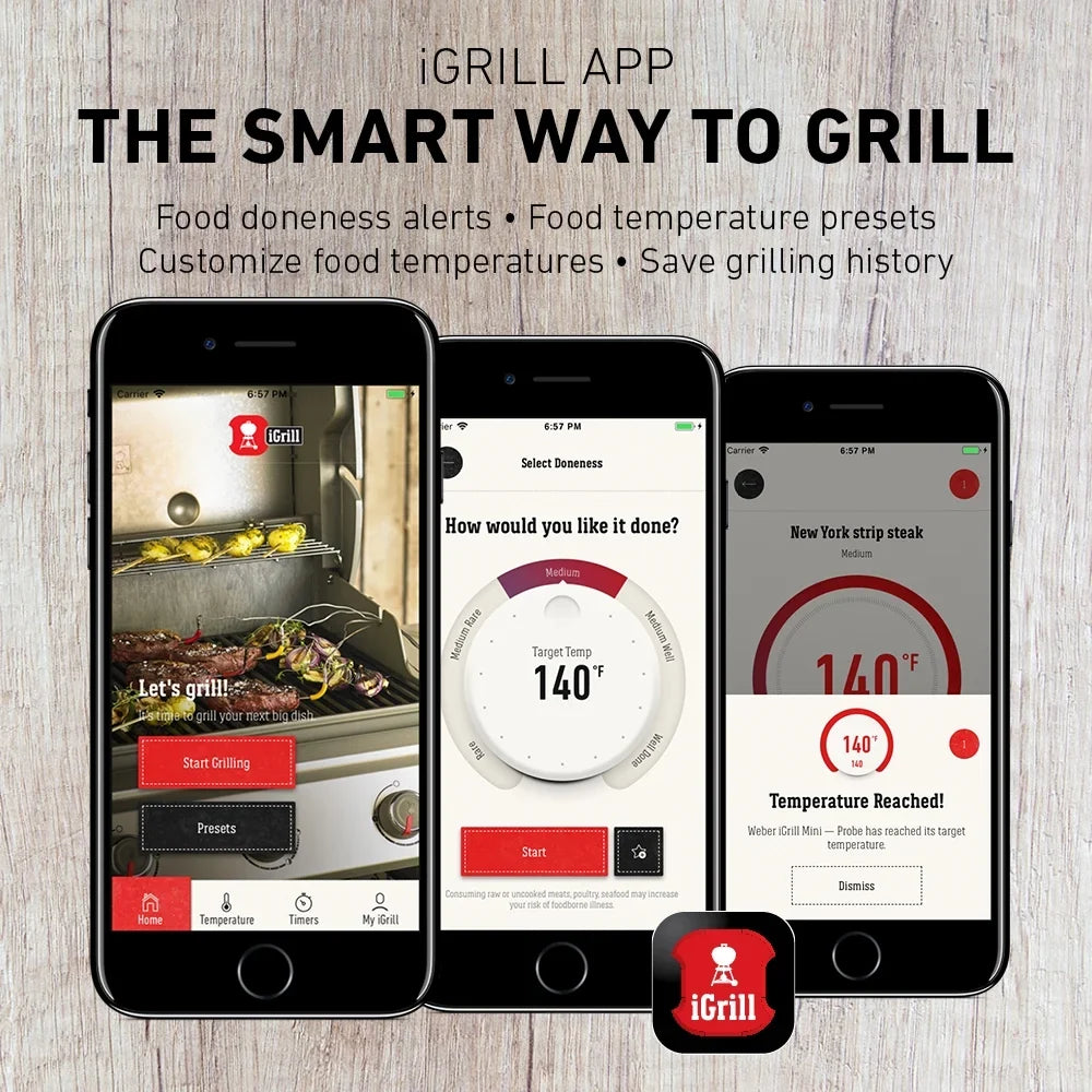 App-Connected Weber iGrill Mini Thermometer