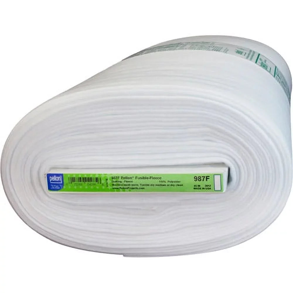 10 by 45" the x Bolt White Fleece Pellon Fusible Yards 987F Fabric, Craft