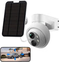 Two-Way Outdoor, Vision, Security With View, Detection, Solar Camera Security Capacity, Battery Waterproof, Full 4MP Night 9000mAh IP66 HD Talk Color Camera Motion WiFi 360° PIR Wireless