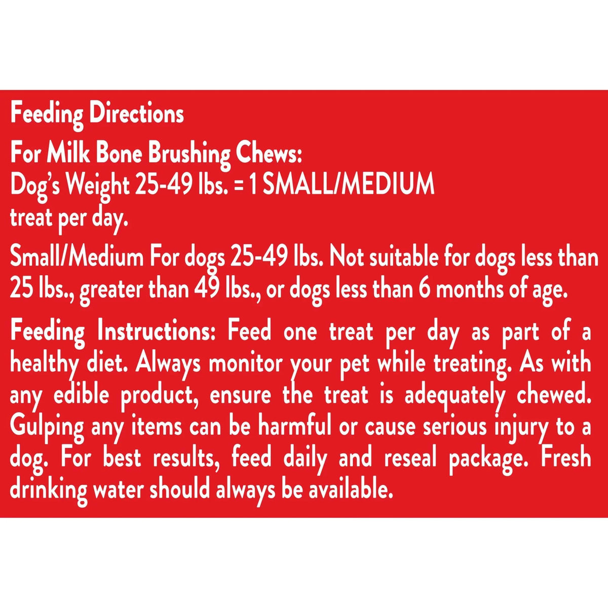 25 Daily Dog Oz. Brushing Small/Medium, Bones 19.6 Bag, Per Milk-Bone Treats, Dental Bag Chews