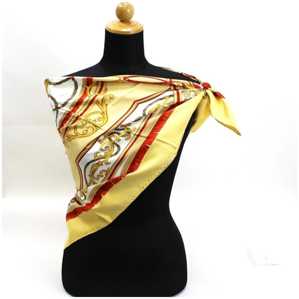 Celine muffler (Good) CELINE Pre-Owned scarf ladies silk yellow