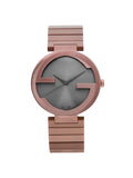 PVD Watch Men Steel Dial Quartz YA133211 Gucci Brown New XL 42mm Interlocking