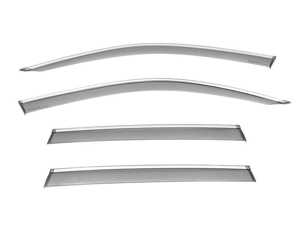 Wind 3-847BM018 / Chrome 2019 2024 2020 With 2023 Guard BMW Trim Rain 2021 G01 Window 2018 Side for Deflectors X3 2022 Wellvisors Visors