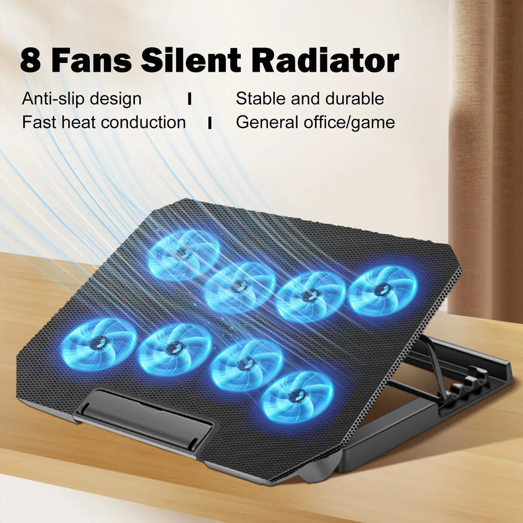 Fan, Laptop Ports USB Strength Fan Inch Adjustable Htovila and 10-15.6 2 Cooling with