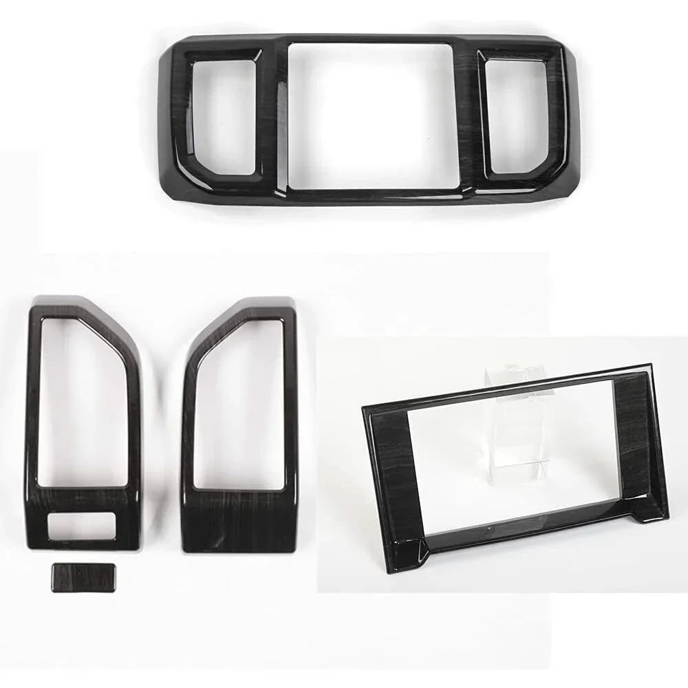 F150 Kit Black Accessories Teledu Console Center Cover 15+ Trim Interior Wood