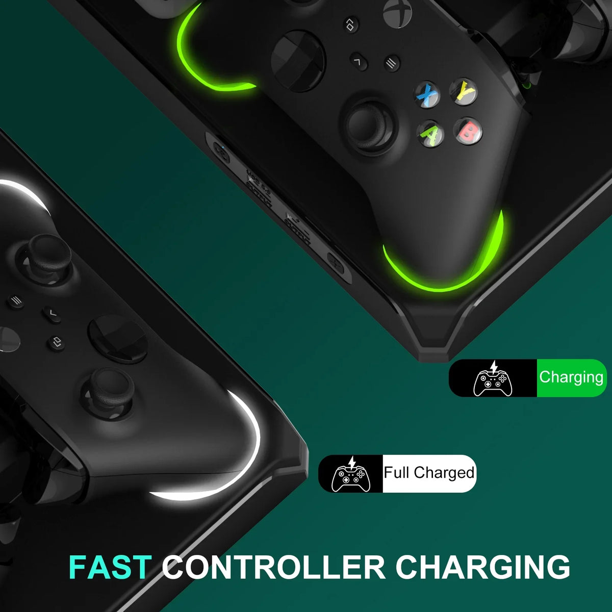Charger Fan Station Charging with with Stand Organizer, Controller Games mAh Battery Packs 1400 Holder Cooling Storage Station X for 12 Dock Dual Xbox with Headphone Series X/S, Cooling & Vertical 2