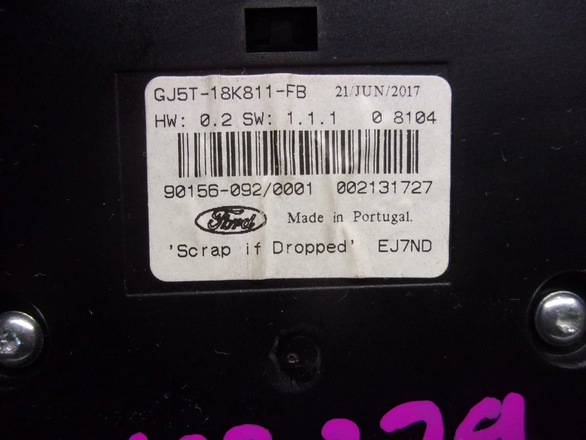 Radio Ford Sony ID Panel Control Escape Pre-Owned (Good) GJ5T-18K811-FB 2017-2019 OEM