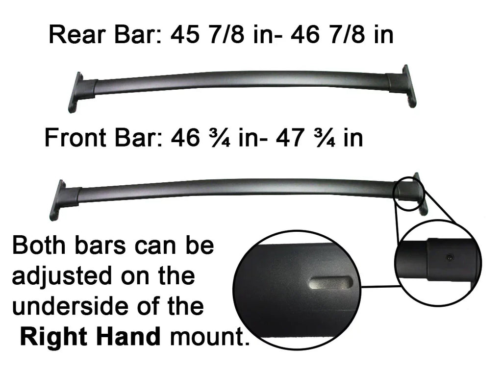 Aluminum Explorer Roof a Rack Top Rack Cargo BRIGHTLINES 2pcs, Replacement Set 2011-2015 of Crossbars Ford Black for