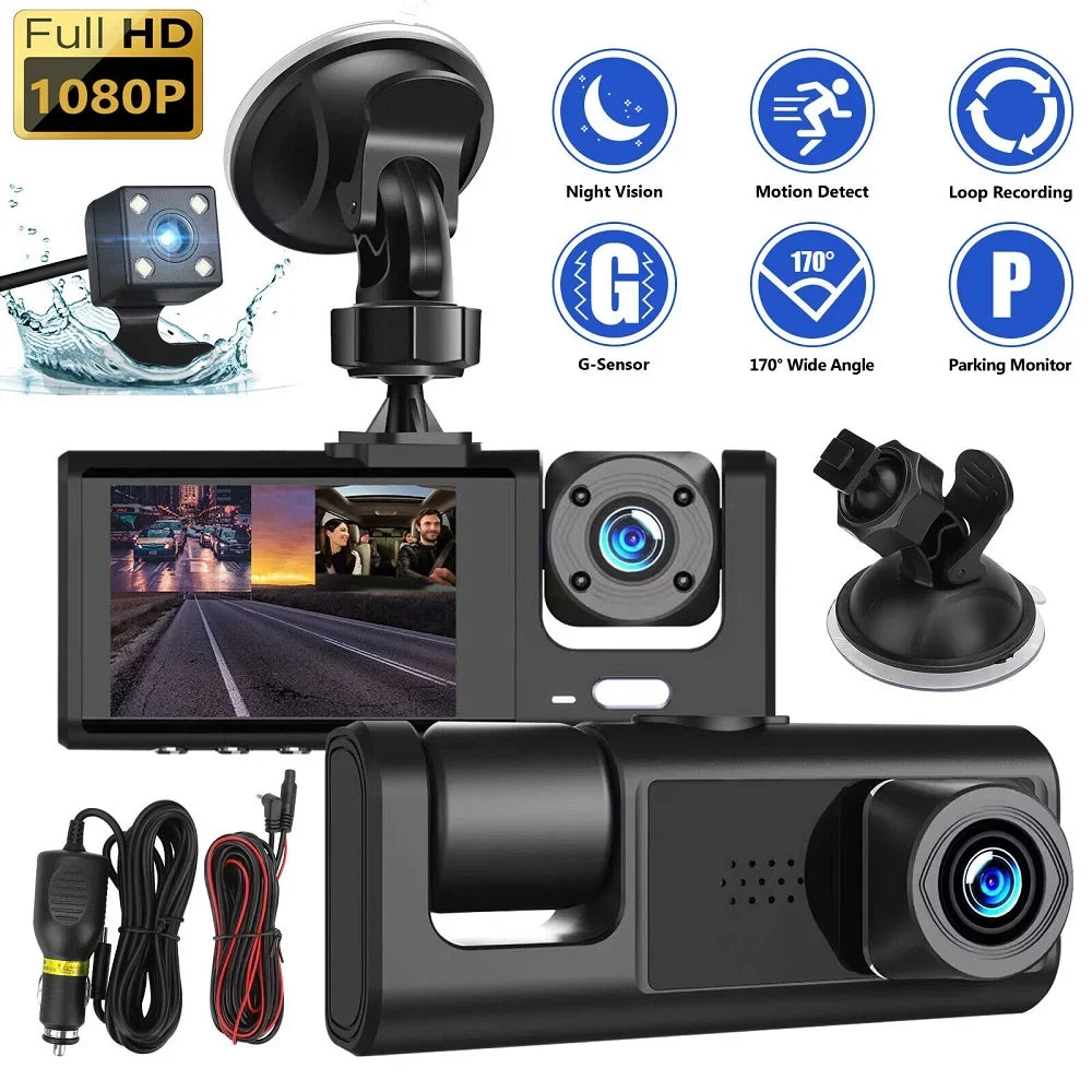 Camera 1080P Rear Lens Cam Recorder Front sensor Dash G Car New Dual Inside HD Video