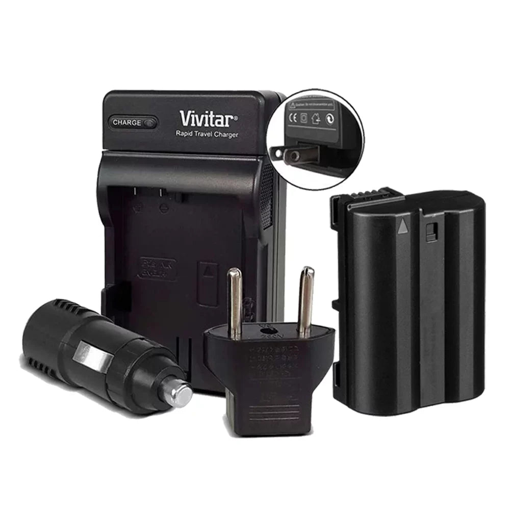 Battery Charger MH-25 Battery Rechargeable for Nikon EN-EL15c Vivitar Replacement Replacement +