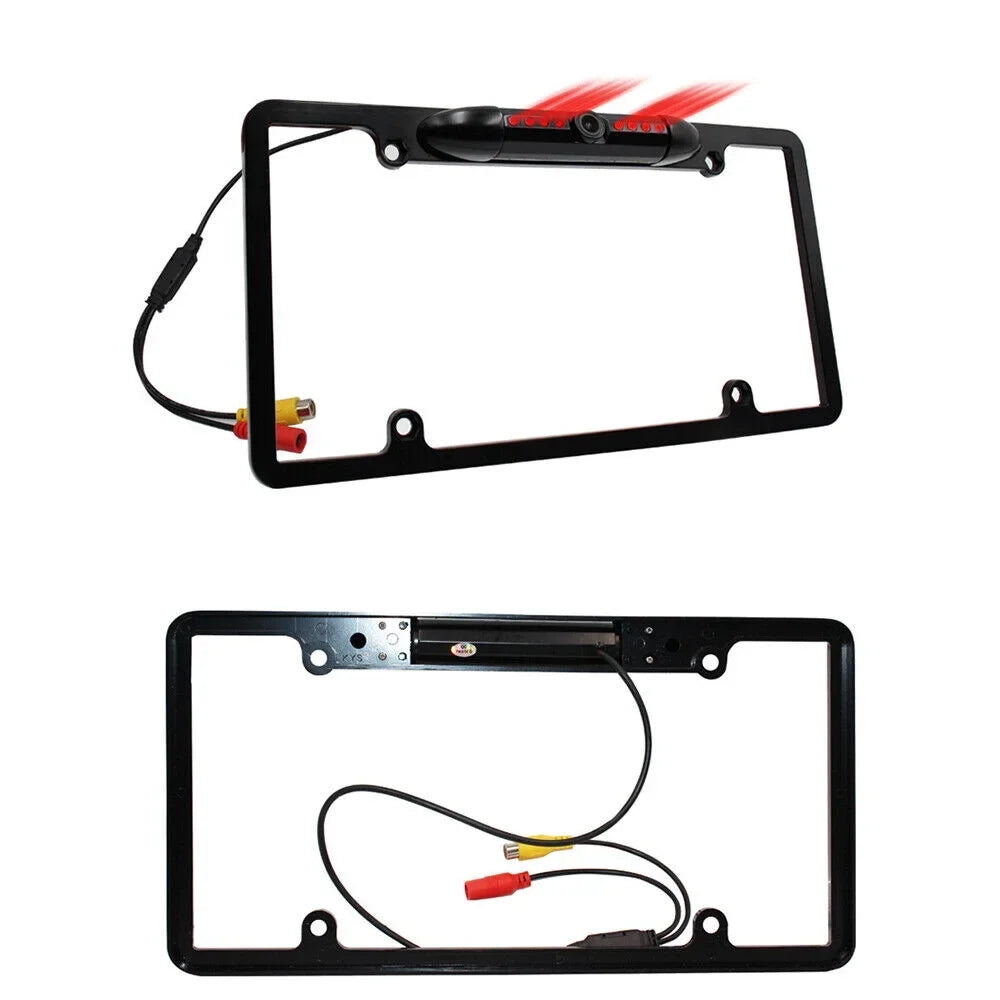 with Night - Camera Rear View License Frame Plate Backup Car Vision
