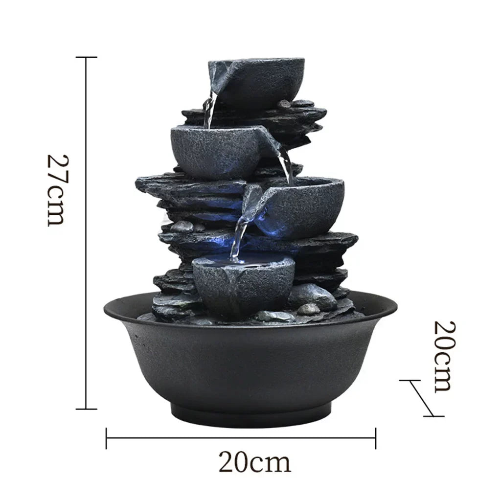 , Landscape Tabletop Waterfall Feng Shui Home Bedroom s Water Fountain Outdoor E with
