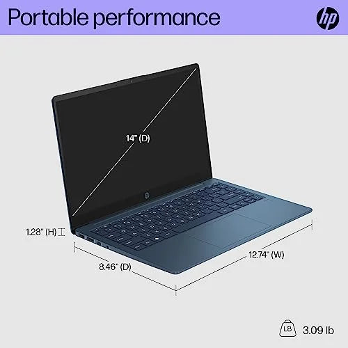 14-ee0010nr Graphics, Laptop, HP GB Iris Xe 512 (2023) i5-1335U, SSD, FHD Core RAM, 11 Windows Intel 13th inch 8 Generation Home, GB Intel 14 Display,
