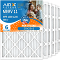 MPR Pleated Premium USA Comparable & MERV Furnace 7 1200 6 CLEAN Conditioner Air Electrostatic Air AIRX Filters HVAC WICKED to Filter 20x25x1 by 11 Filter FPR AIR. Pack 1000, Made FILTERS MPR 20x25x1
