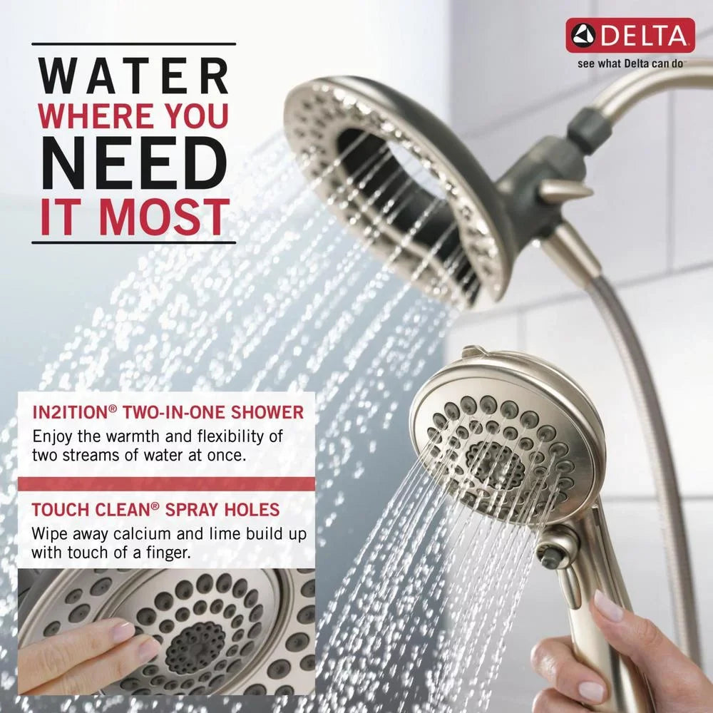 5-Mode Massage Shower In2Ition Faucet Delta Head Two-In-One