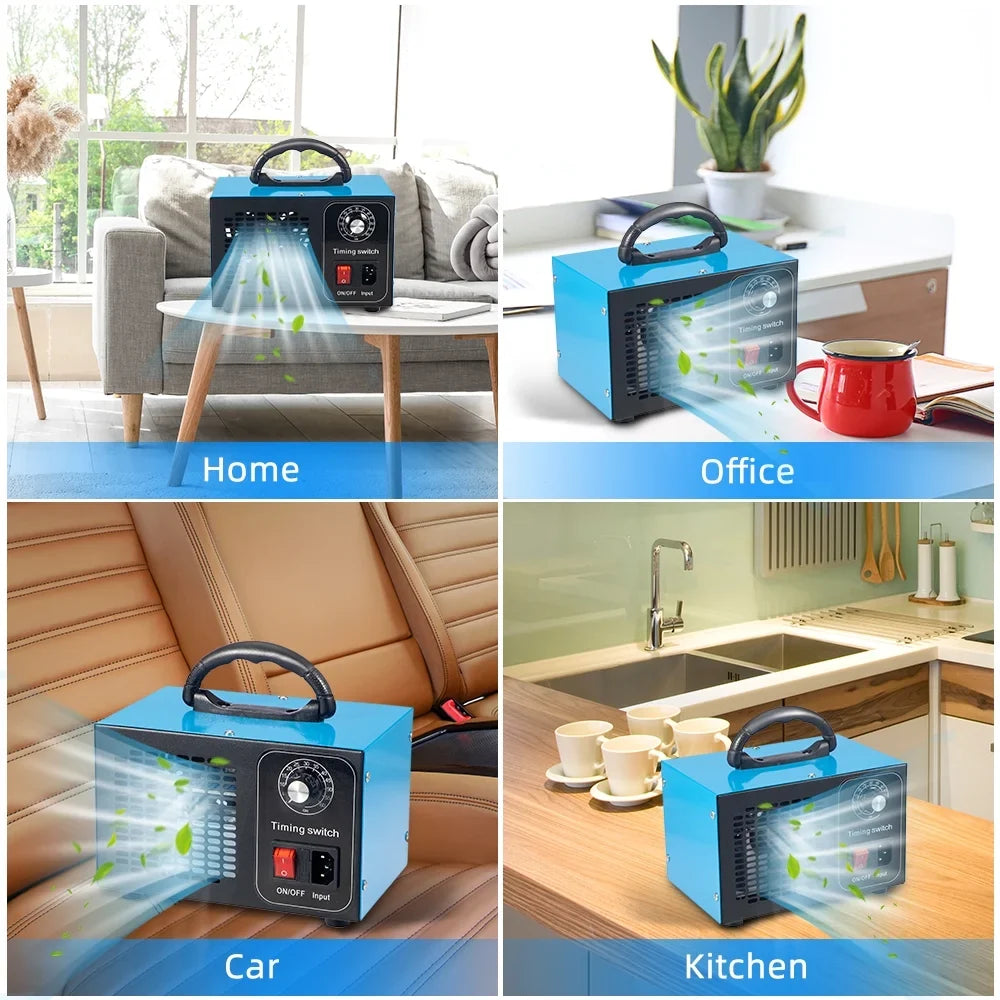 Glossy Steel Smoke, 41dB Kydely Powerful Ozone Room Ozone with Dust - Pollutants Finish & Eliminate Machine