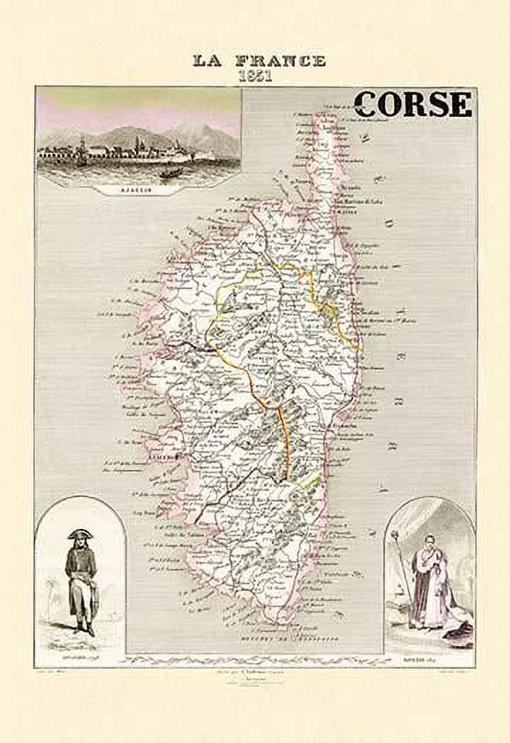 Corse- Print 30") Fine (20" x Canvas Art