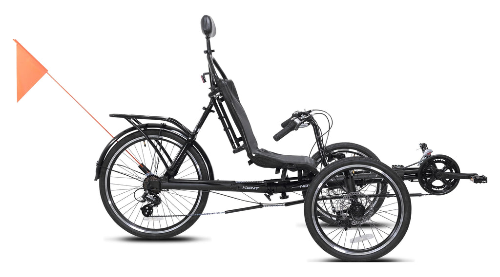 Bike, Bicycles Nova Black Unisex 24-inch Recumbent Kent