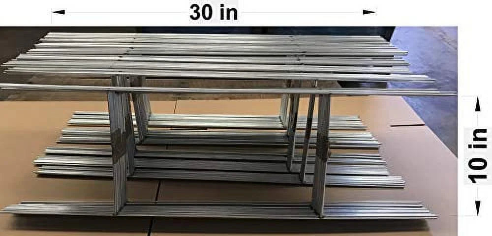 Use or Duty 50 10'' inch Stake Stake Wide, 30 x10 Pcs with Stake Signs, Double - Sign 5mm H-Frame - Heavy of 50 4mm (Pkg50StaKe30'') Wire Signs Stakes Tall Pack Corrugated 30'' Yard Metal