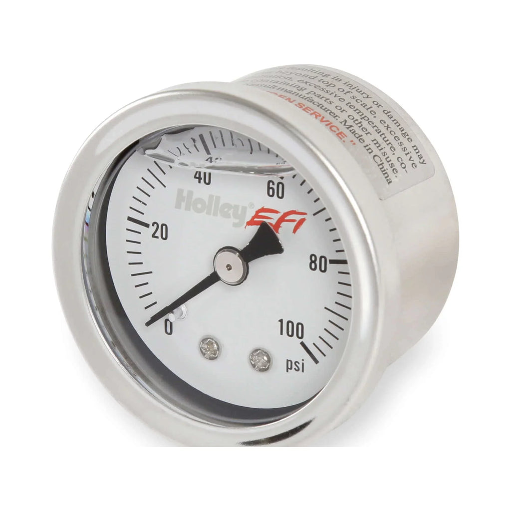'- Glycerin 1.5 EFI Gauge Holley Pressure 0-100psi Filled 26-507 - inch Fuel -