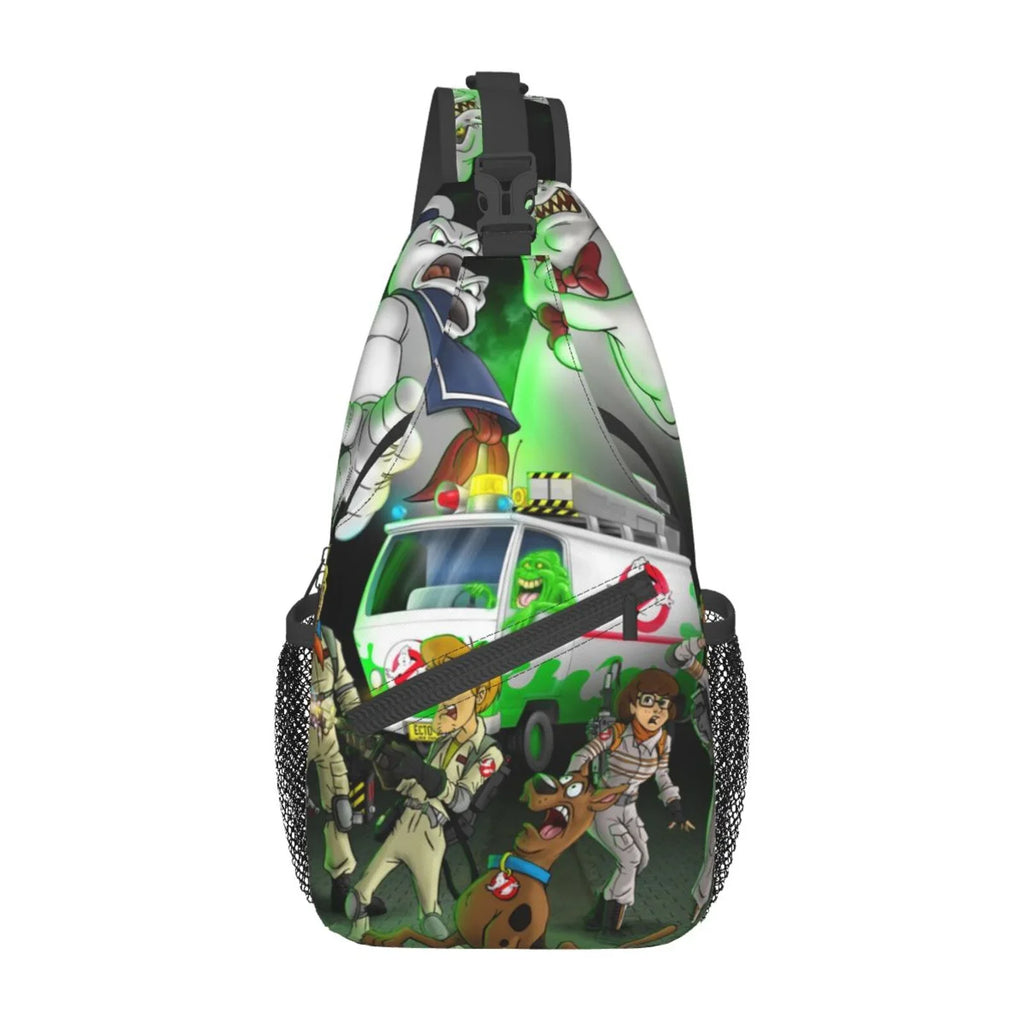 Daypack Teen Crossbody Backpack For Sling Diagonally Adults Scooby Ghostbusters Men Travel Bag Women Bags Chest