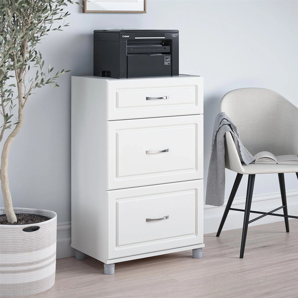 Kendall Garage Cabinet, White Evolution 3 Systembuild Storage 24" Base Drawer